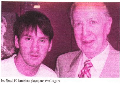 Leo Messi and Prof. Segura Cardona